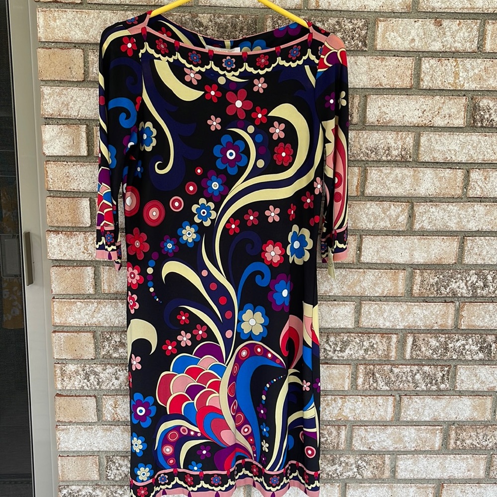 NWT Olivia Rae floral boatneck dress size 10